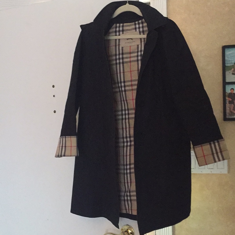 Burberry nova check raincoat size 8